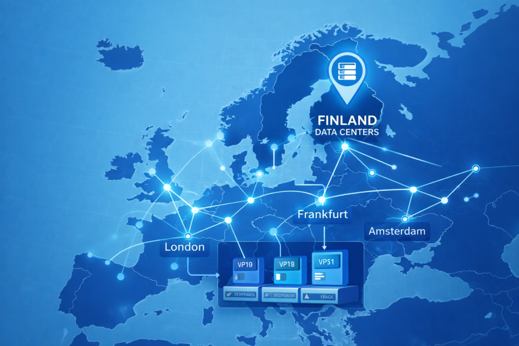 Finland data center location and European network connectivity