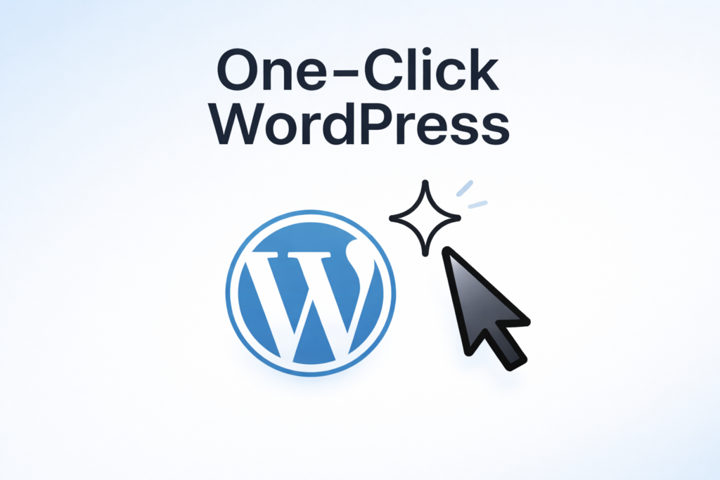 One-click Wordpress Hosting