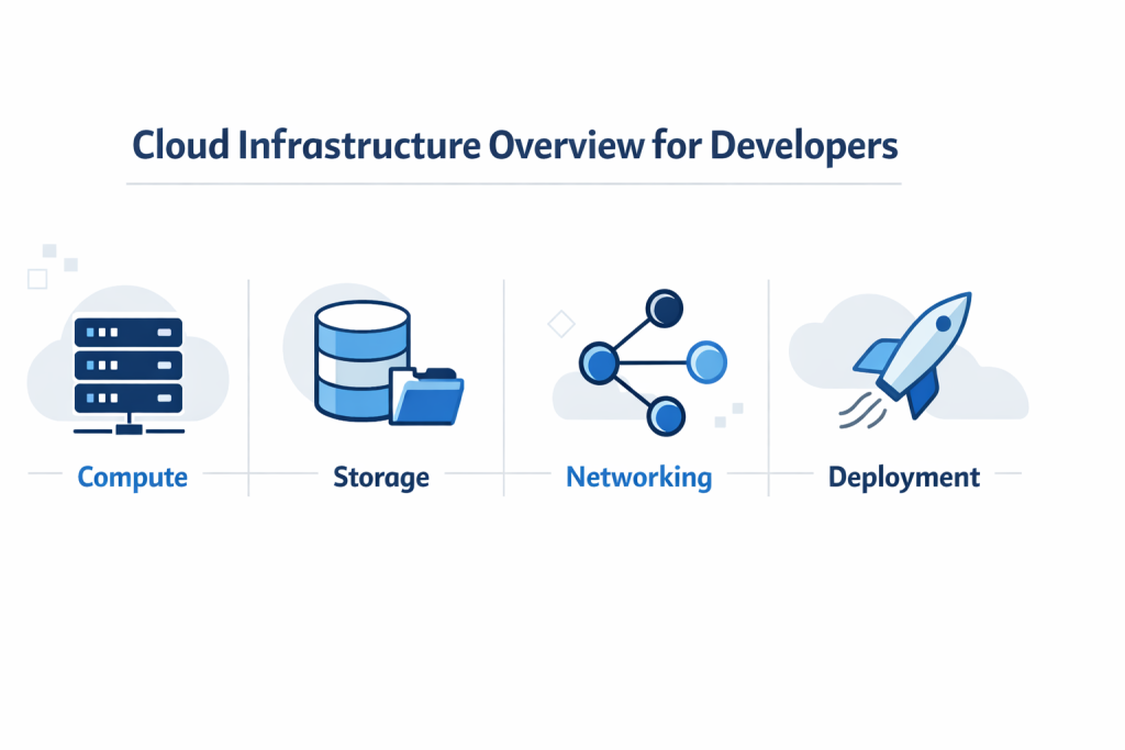 best cloud infrastructure for developers overview showing compute storage networking and deployment