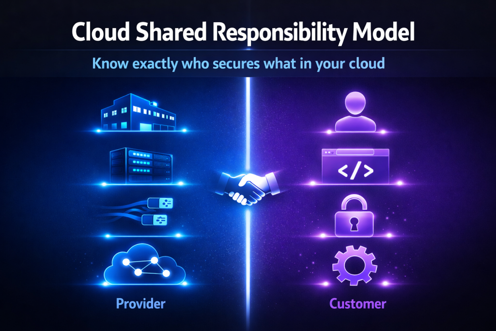 cloud shared responsibility model provider vs customer security