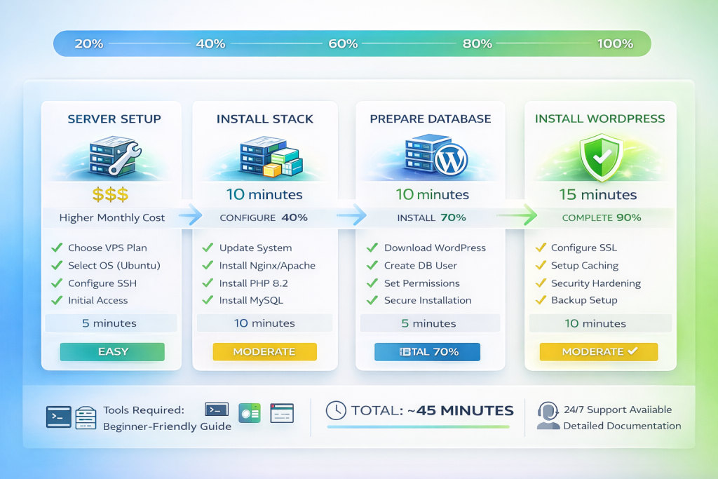 managed vs unmanaged VPS hosting comparison showing support control pricing and responsibility differences