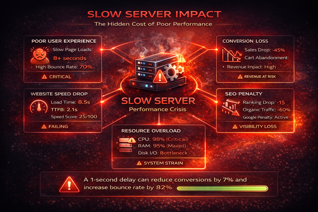 slow VPS server impact on website speed user experience and conversions