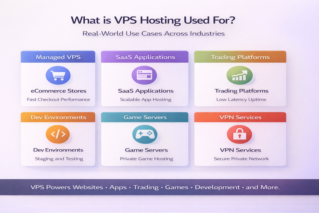 vps hosting use cases including ecommerce saas trading and web applications